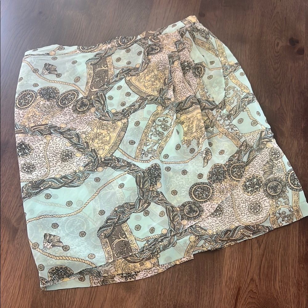 Jaclyn Smith Patterned Women's Skirt Lightweight Large